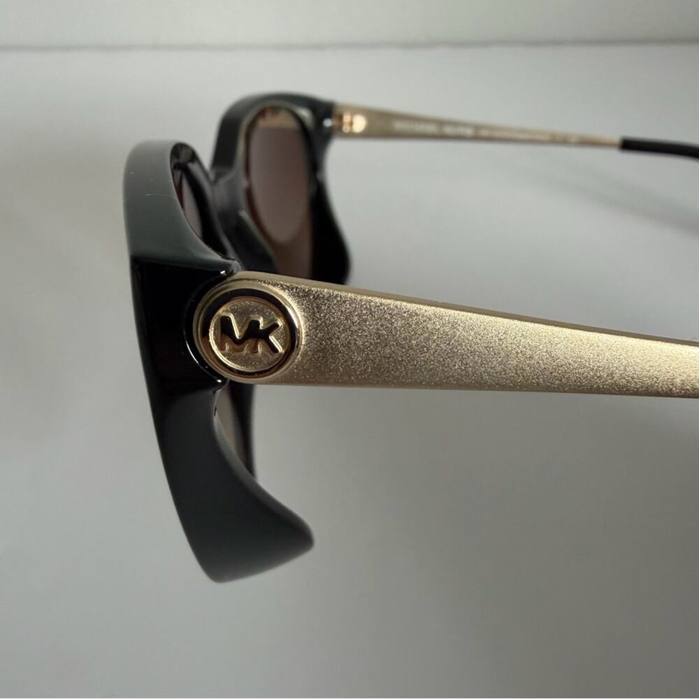 Michael Kors Cape Cod Oversized Sunglasses Black Gold - Picture 3 of 7